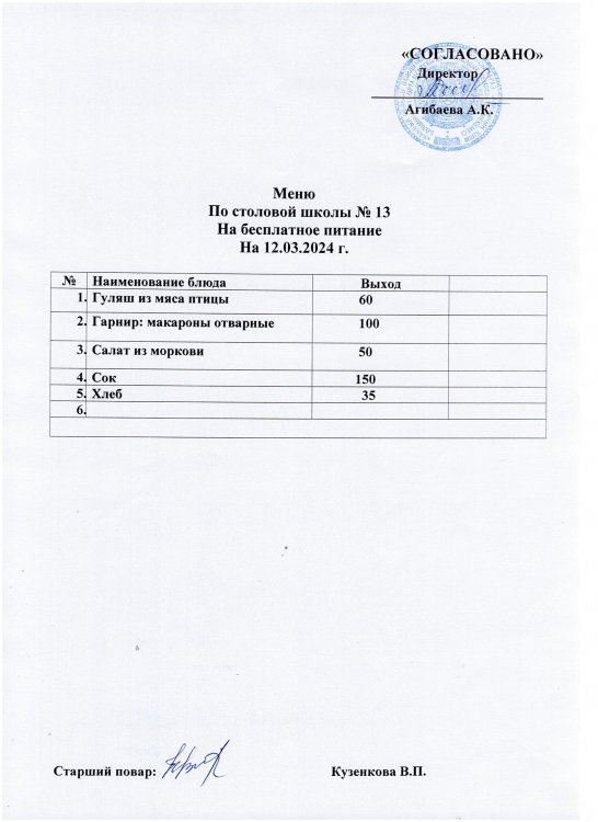 Наурыздың 11-12 күнгі ас мәзірі